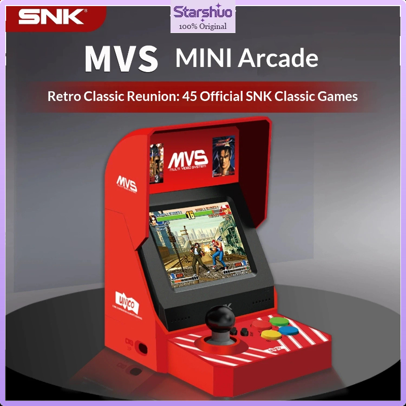 Arcade Game Jackpot - เครื่องเล่นเกมอาร์เคดขนาดเล็ก UNICO MVS พร้อมหน้าจอในตัว, ได้รับอนุญาตอย่างเป็นทางการจาก SNK,