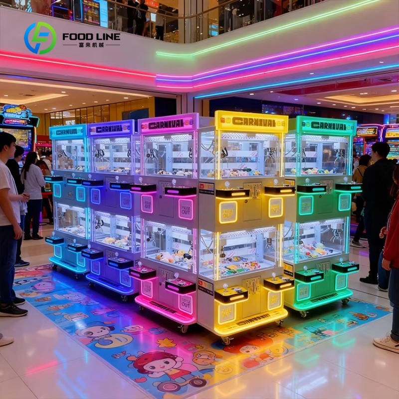 Vending Game - ตู้คีบตุ๊กตาแบบกำหนดเองได้ ระบบหยอดเหรียญ 4 ผู้เล่น เครื่องขายของเล่นแบบหยอดเหรียญ สำหรับศูนย์รวมความบันเทิง